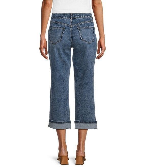 Nurture by Westbound High-Rise 5-Pocket Slim Crop Rolled Cuff Boyfriend Jeans Product Image