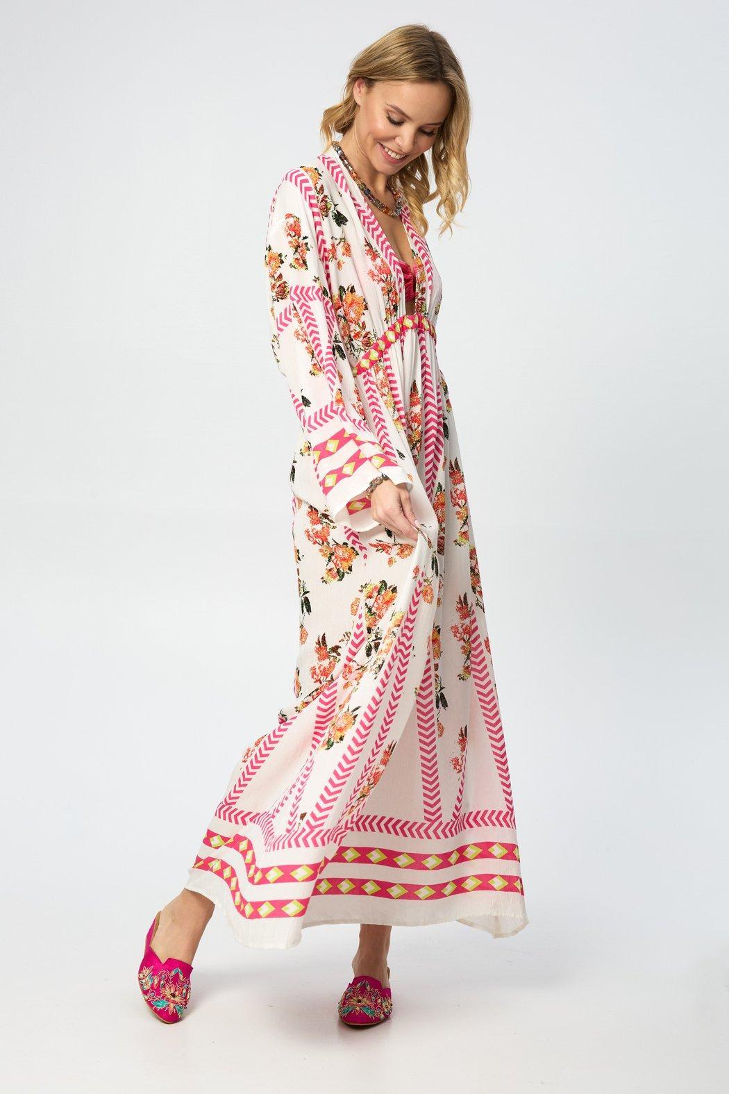 Aztec Floral Keyhole Kaftan Product Image