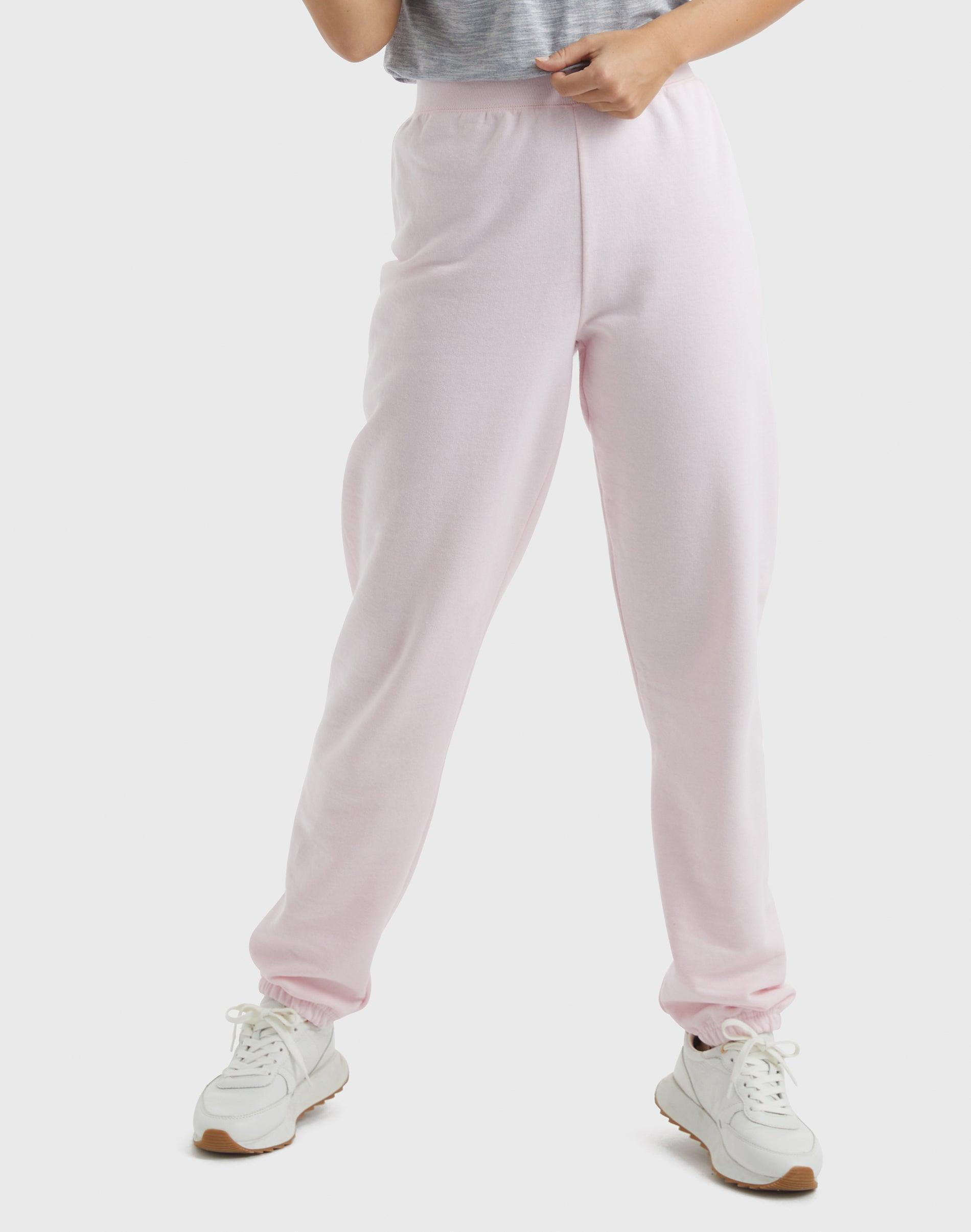 Hanes EcoSmart Womens Fleece Sweatpants with Cinched Cuffs, 30 Ebony M Product Image
