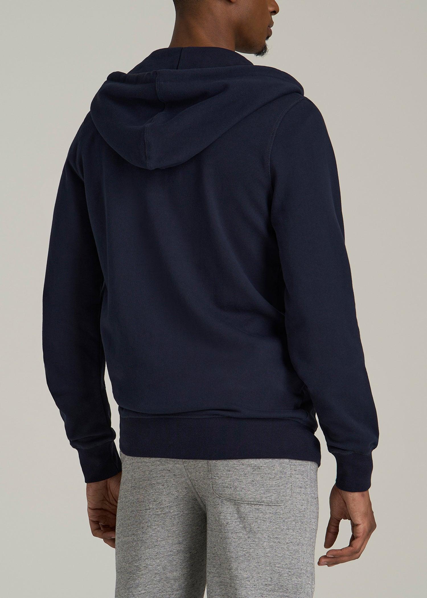 Wearever 2.0 French Terry Full-Zip Hoodie for Tall Men in Evening Blue Product Image
