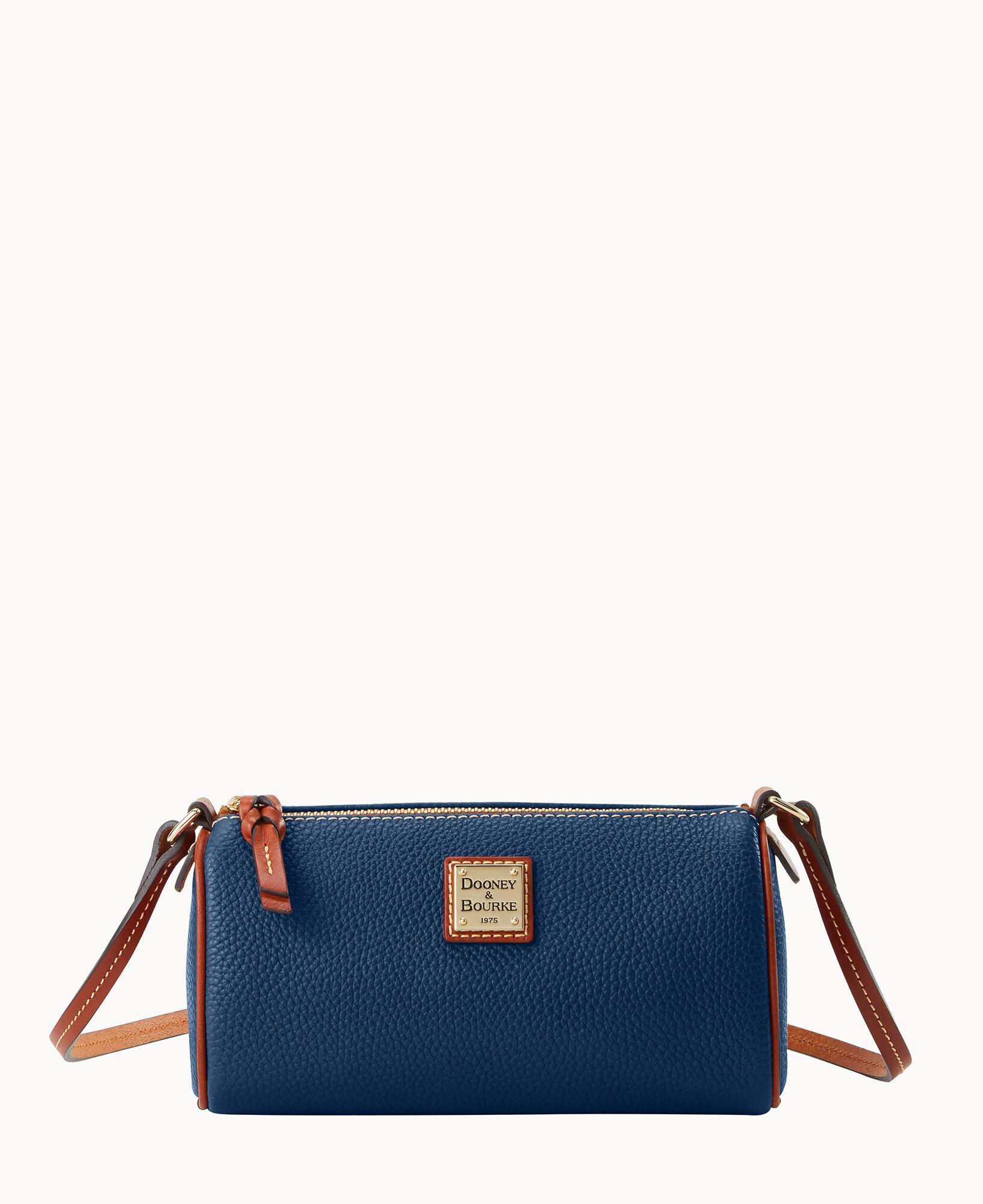 Dooney & Bourke Womens Pebble Grain Buffy Crossbody Leather Shoulder Bag in Midnight Blue Product Image