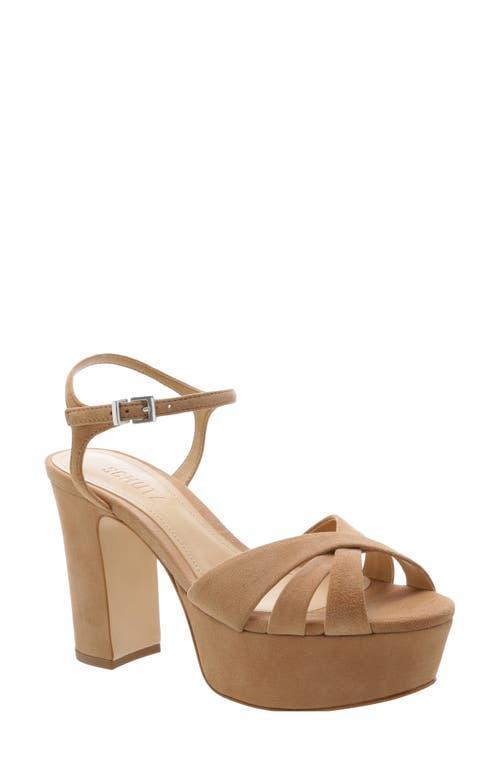 Keefa Metallic Leather Platform Sandals Product Image