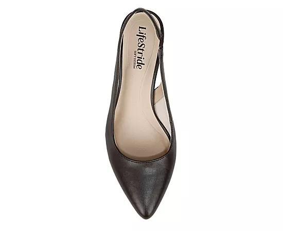 LifeStride Annalise Women's Slingback Heels, Size: 6, Black Fabric Product Image