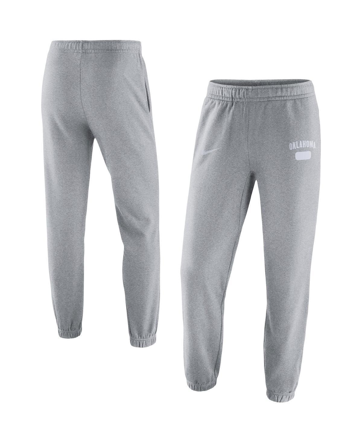 Men's Nike Heathered Gray Oklahoma Sooners Saturday Fleece Pants, Size: 3XL, Grey Product Image
