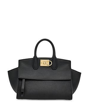 Womens The Studio Soft Small Leather Top-Handle Bag Product Image