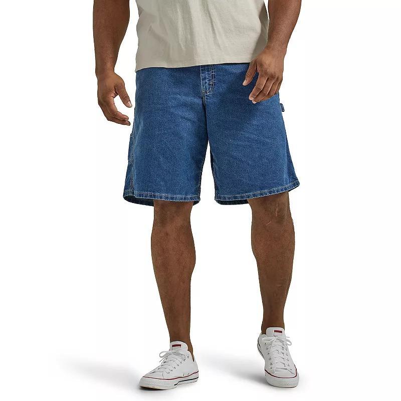 Big & Tall Lee® Carpenter Jean Shorts, Men's, Size: 52, Original Grey Blue Product Image