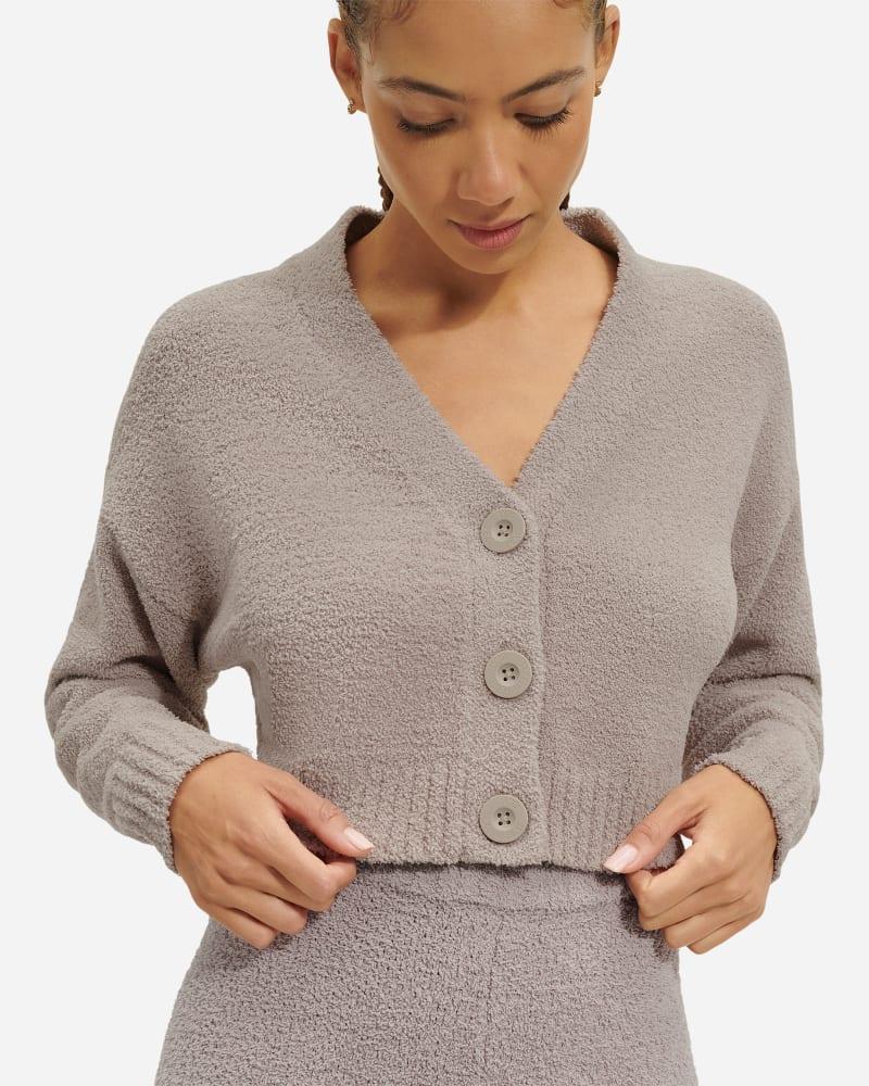 UGG Nyomi Cardigan (Granite) Women's Clothing Product Image