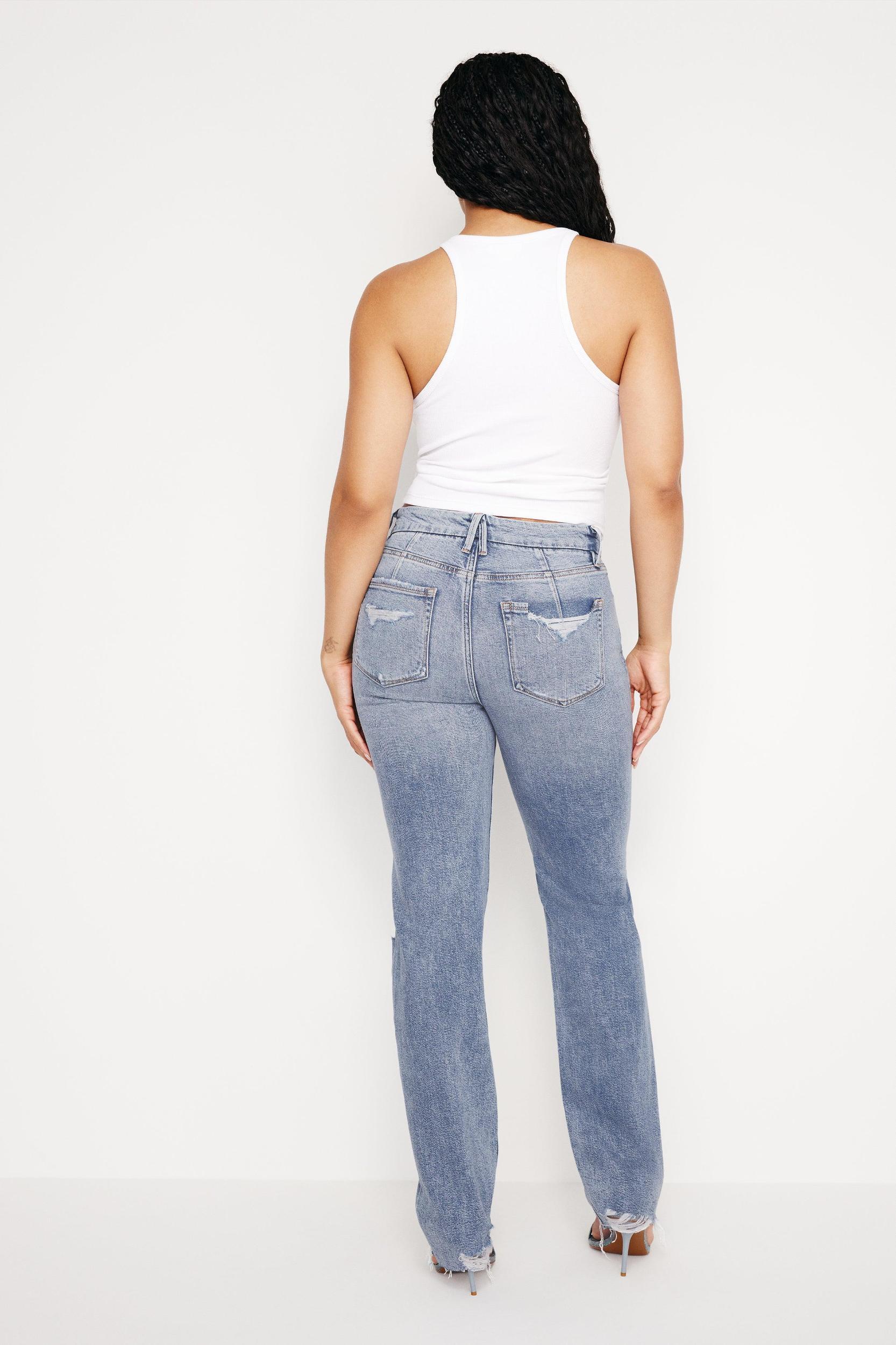 GOOD ICON STRAIGHT JEANS | INDIGO666 Product Image