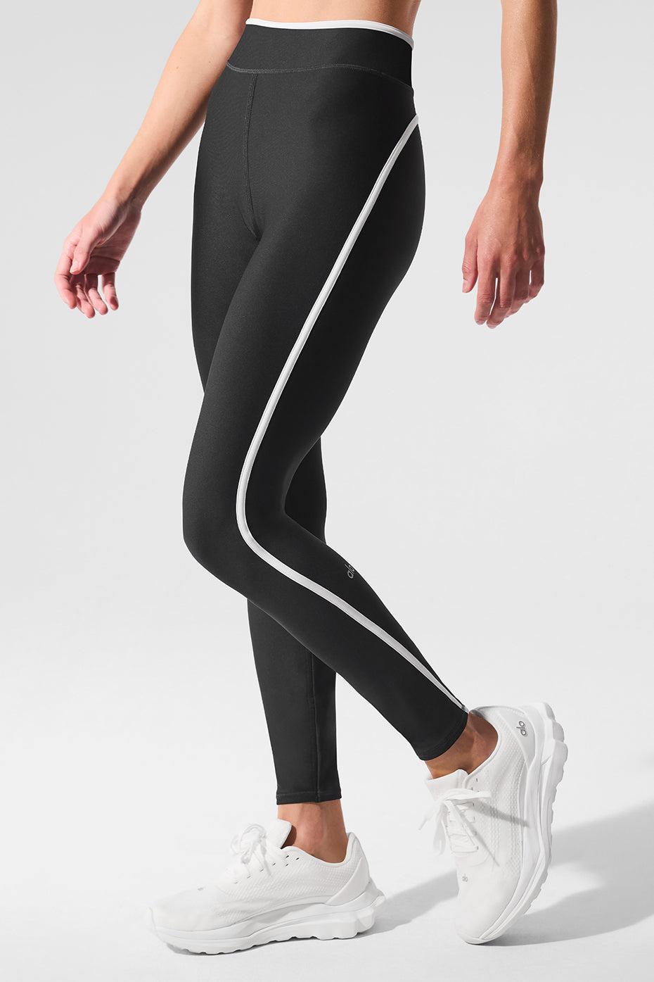 Airlift High Waist Charger 7/8 Legging - Black/White Product Image