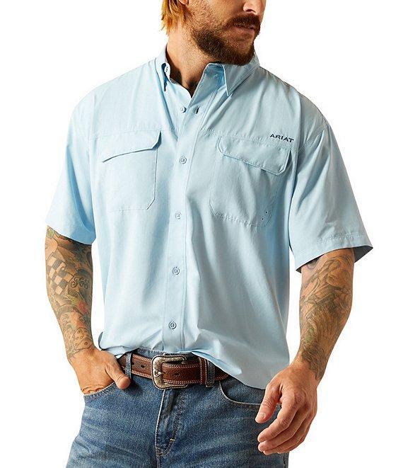 Ariat VentTEK Outbound Classic Fit Performance Short Sleeve Solid Woven Shirt Product Image