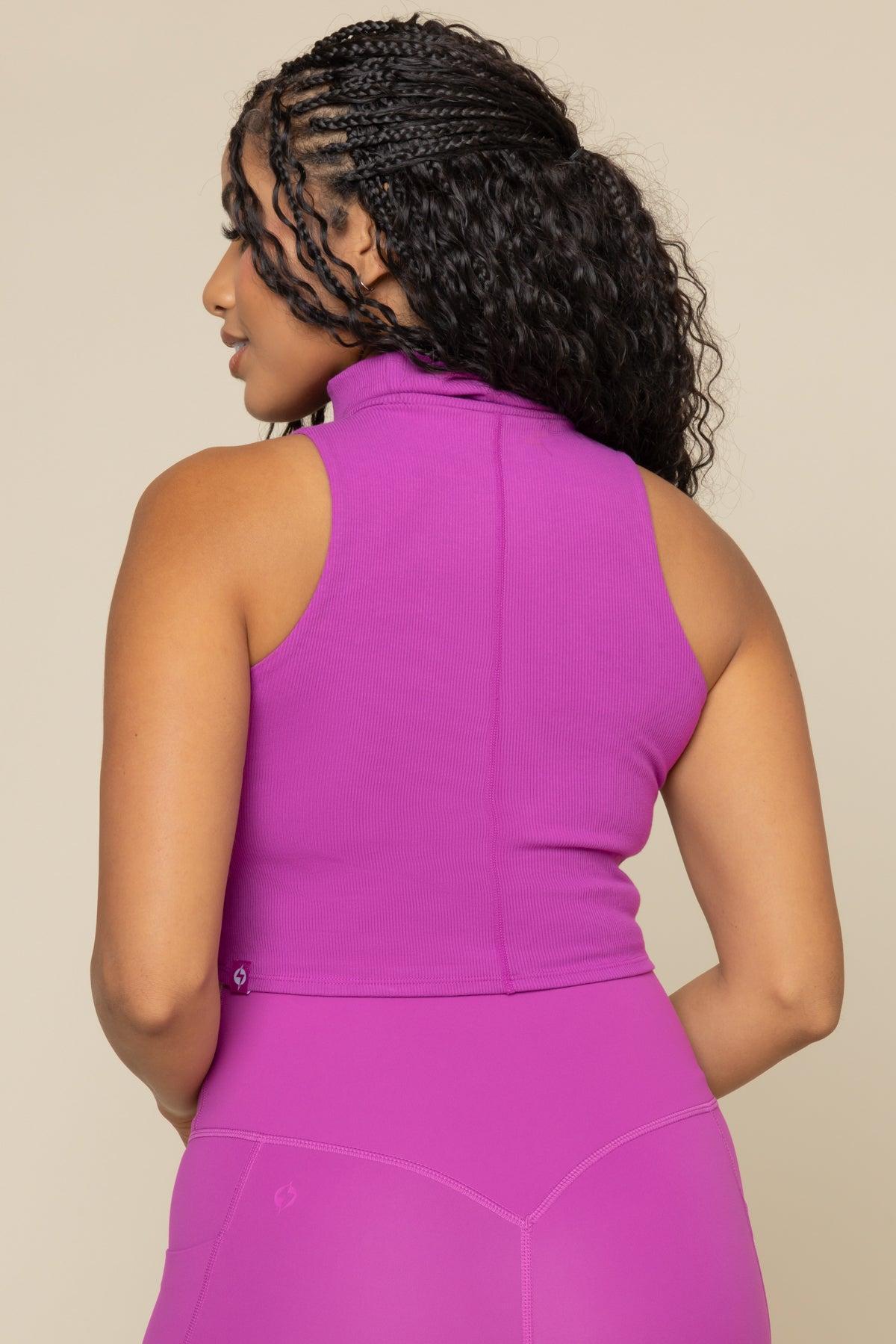 I Feel Cute Crop - Royal Orchid Product Image