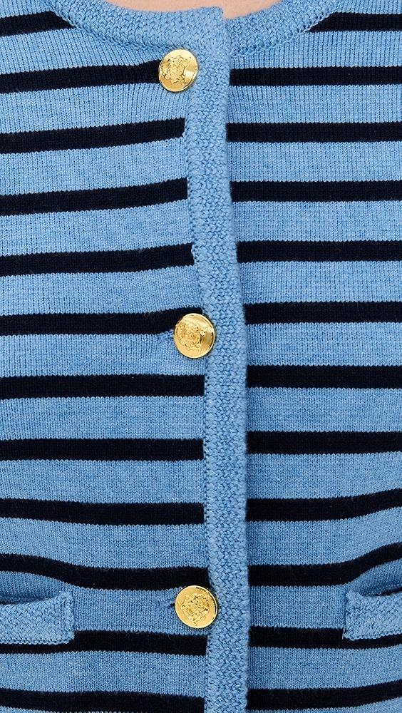 English Factory Knit Striped Sweater Cardigan | Shopbop Product Image