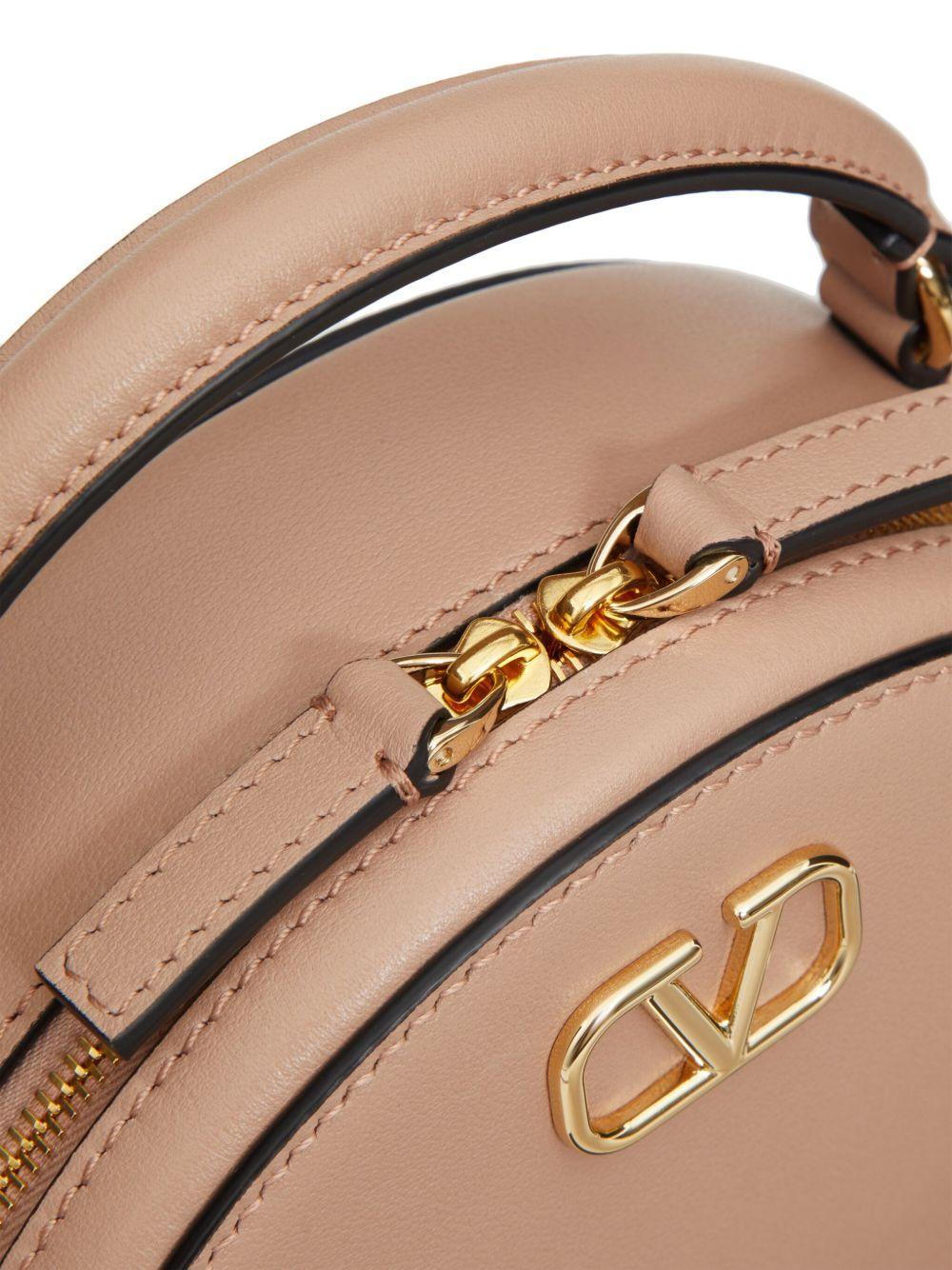 VLogo Signature leather mini bag Product Image