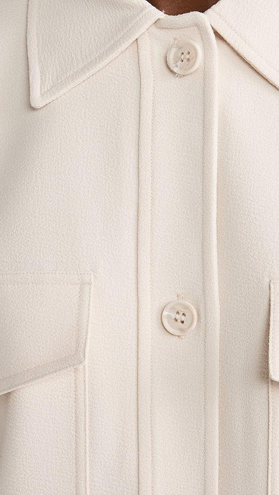 Susana Monaco Pebble Weave Oversized Cargo Jacket 7" | Shopbop Product Image