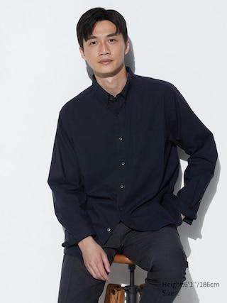 Broadcloth Shirt Navy XL UNIQLO US Product Image