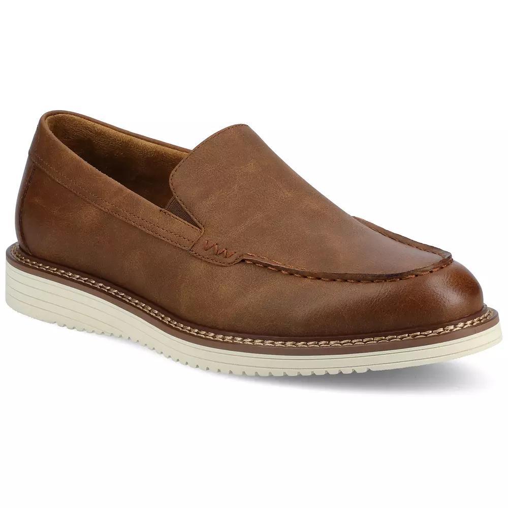 VANCE Oneal Mens Hybrid Casual Flexible Venetian Loafers Brown Product Image