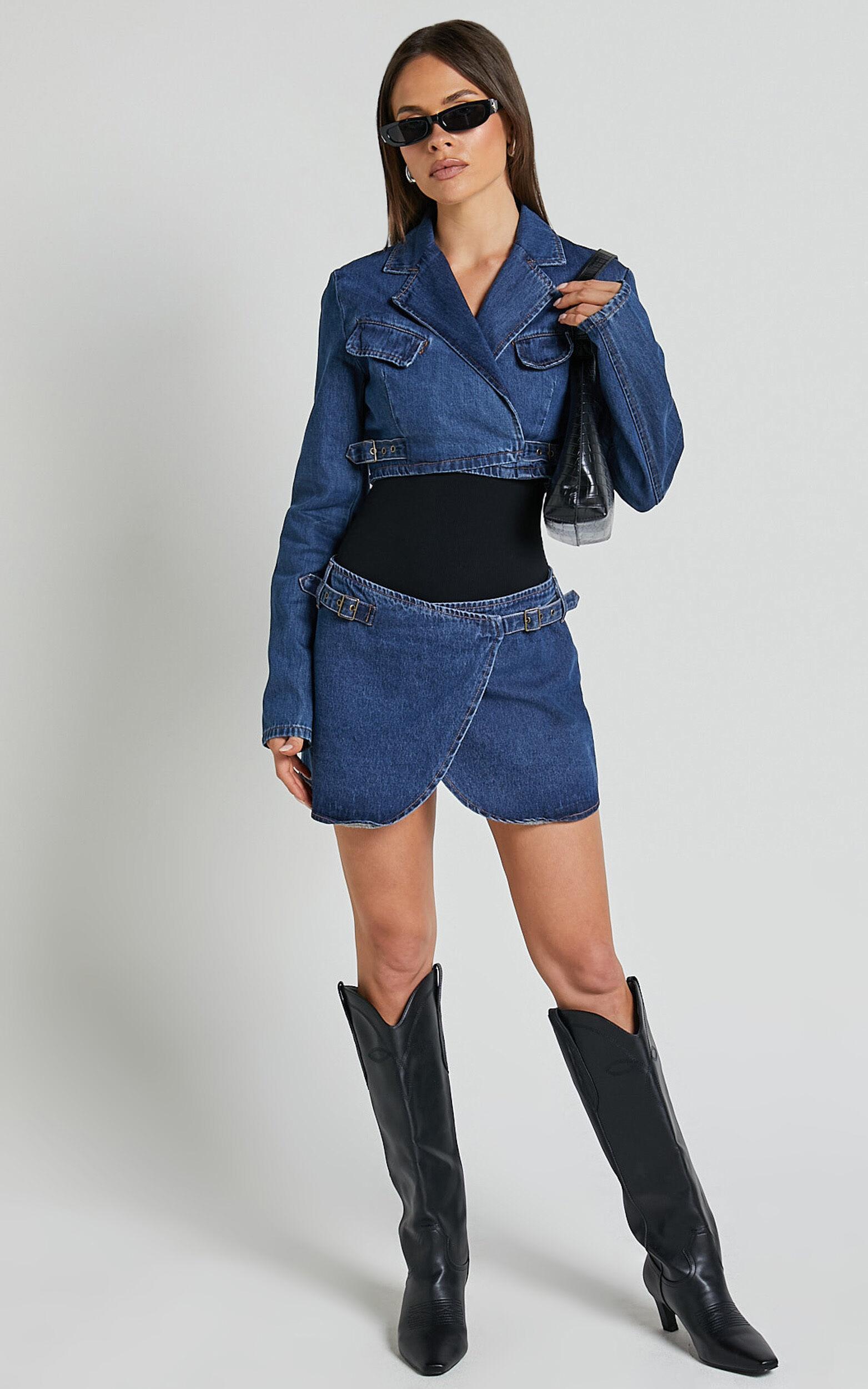 Lioness - Anja Crop in Dark Denim Product Image