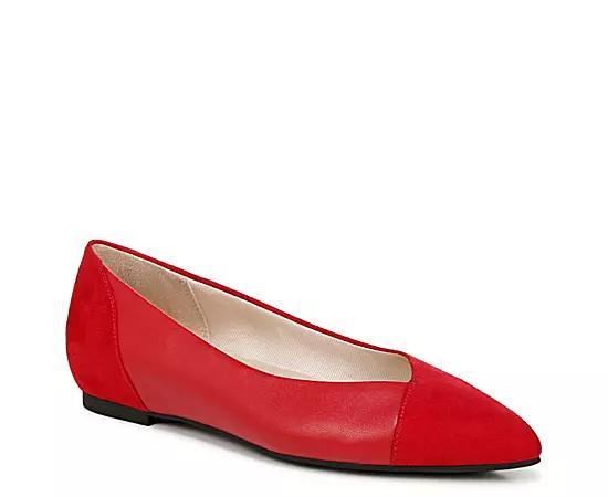 LifeStride Promise Women's Pointed Toe Flats, Size: 8.5 Wide, Red Red Product Image