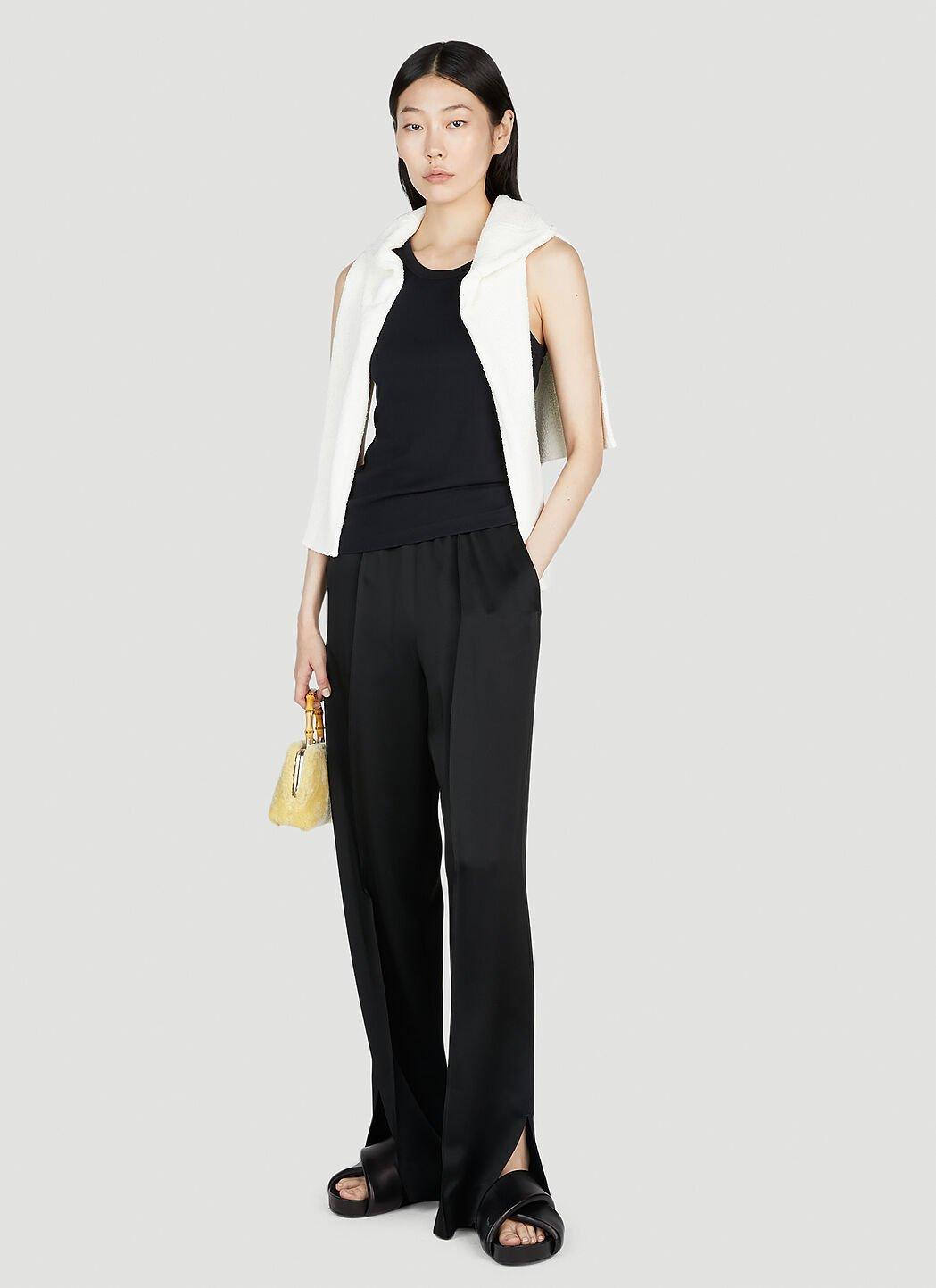 JIL SANDER Cruise Slit-cuff Straight-leg Pants In Black Product Image