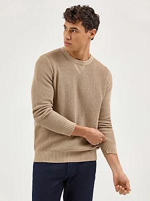 Men's Crewneck Sweater in Navy Product Image