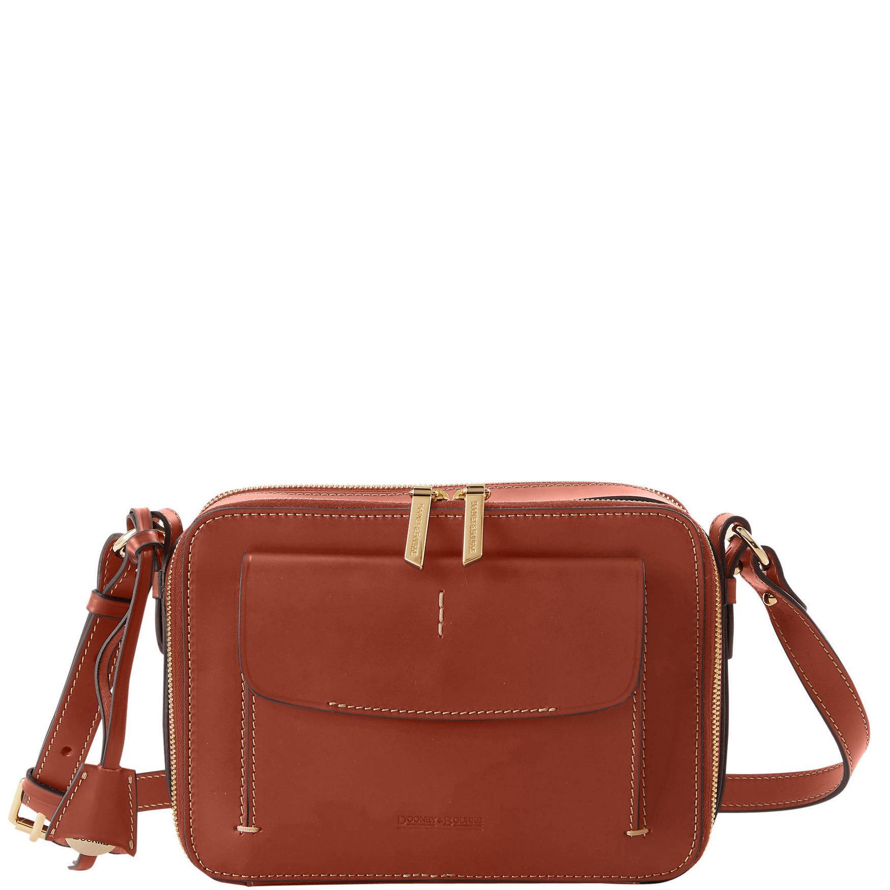 Dooney & Bourke Womens Alto Marla Leather Crossbody Bag in Burgundy Product Image