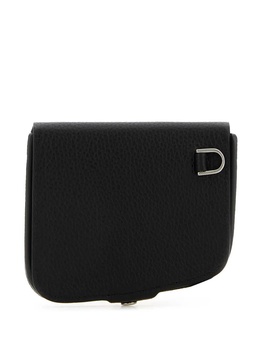 FERRAGAMO Salvatore  Man Black Leather Coin Purse Product Image