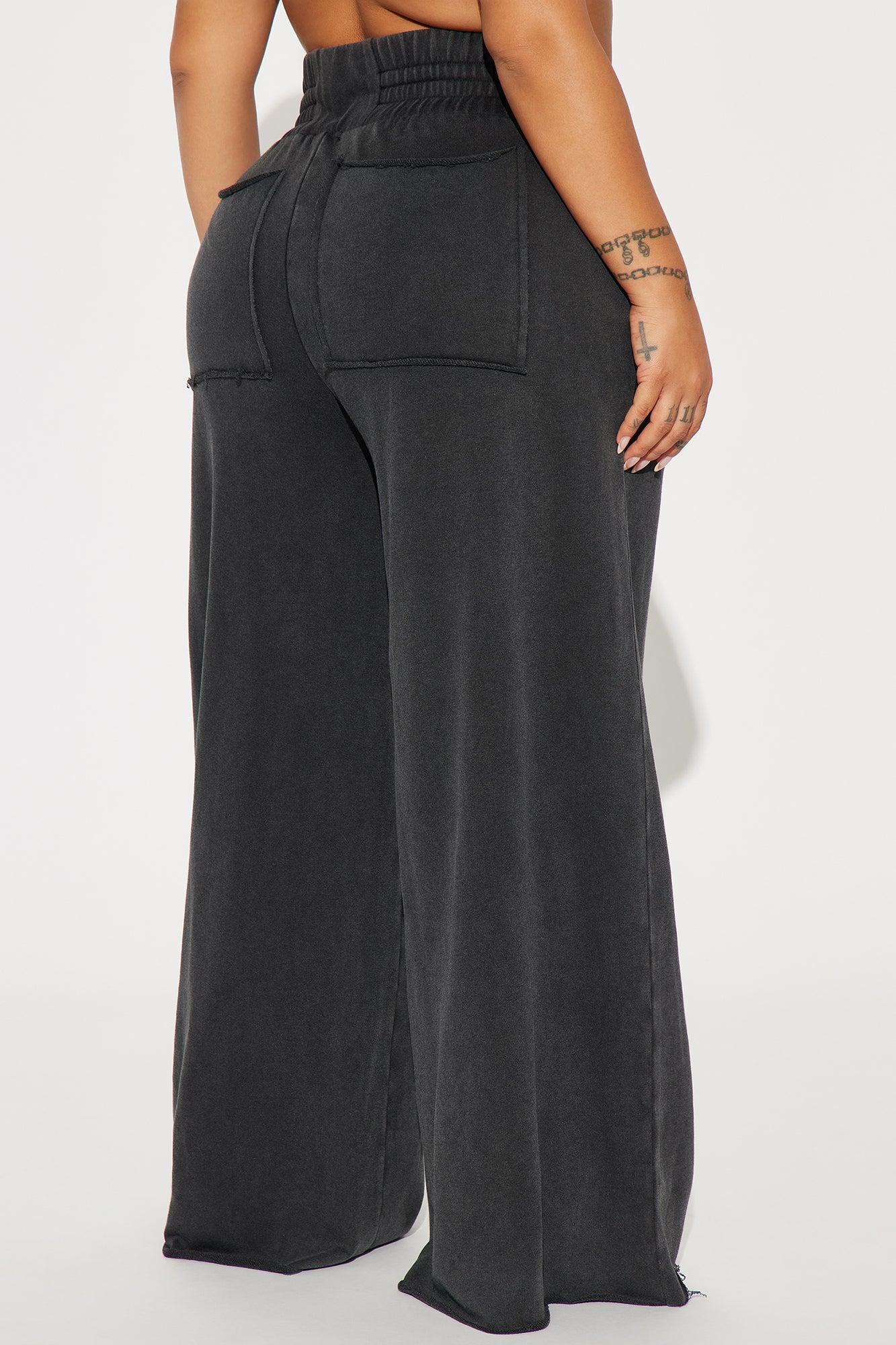 Off Duty Washed Lounge Pant - Black Product Image