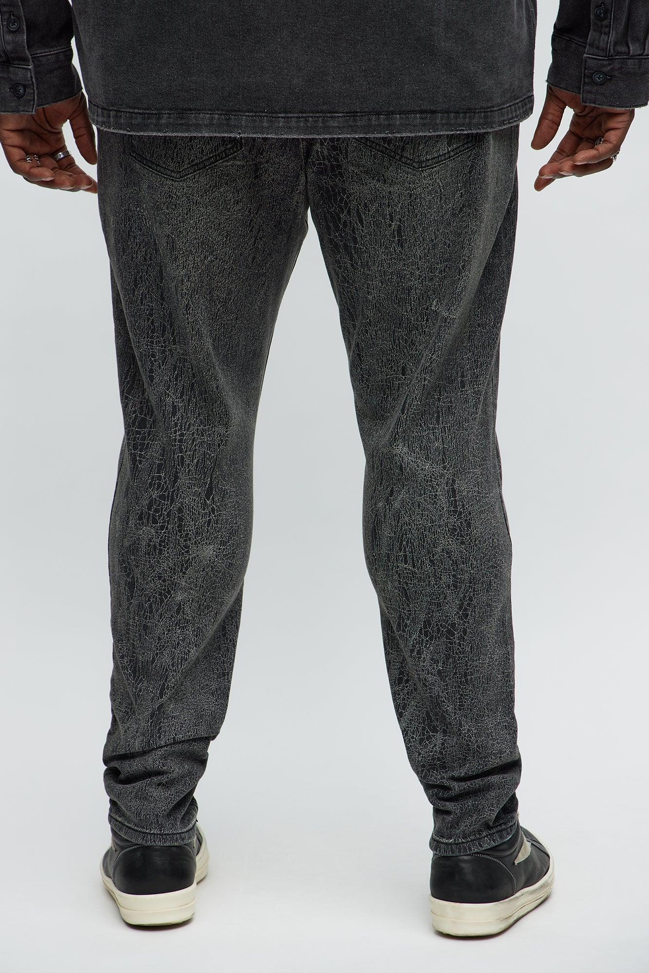 Crack The Code Skinny Jeans - Grey Male Product Image