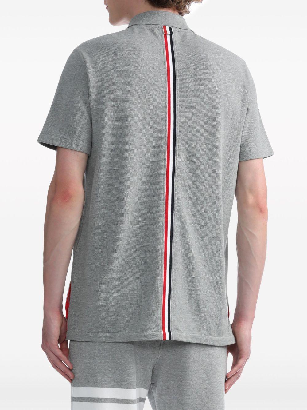Center-Back Stripe Piqué polo top Product Image