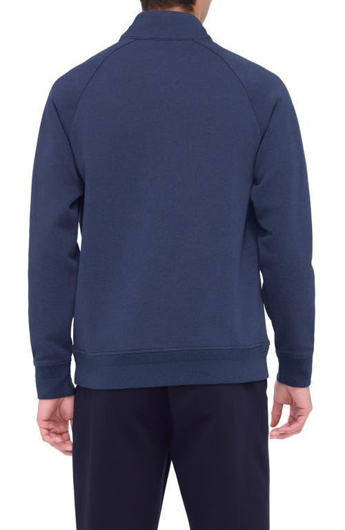BUGATCHI Quarter Zip Pullover In Navy Product Image