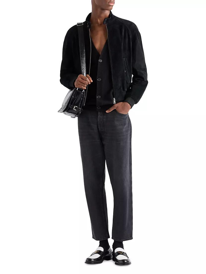 Suede Bomber Jacket Product Image