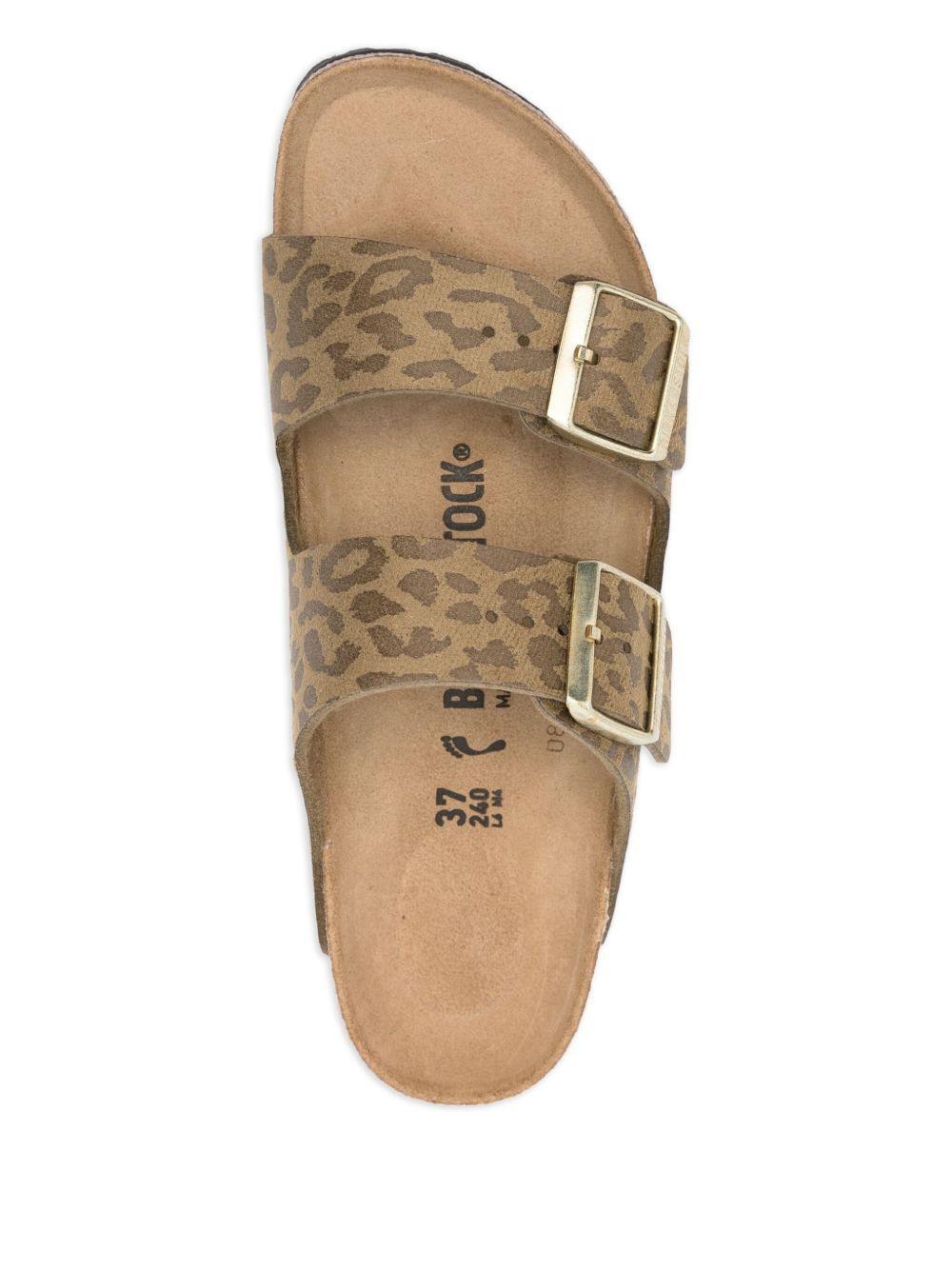 Arizona leopard-print double-buckle sandals Product Image