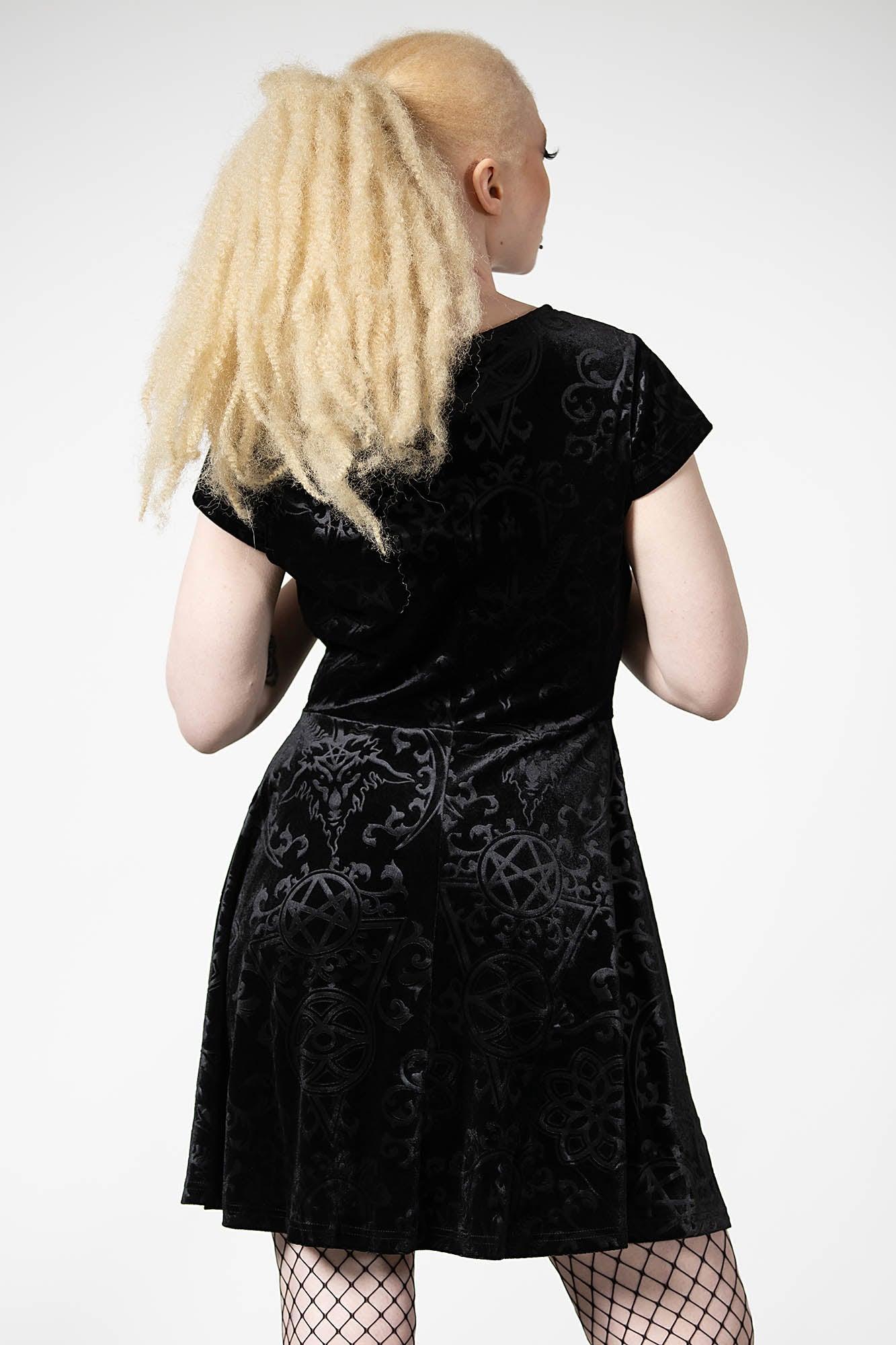 Blasphemia Keyhole Skater Dress Female Product Image