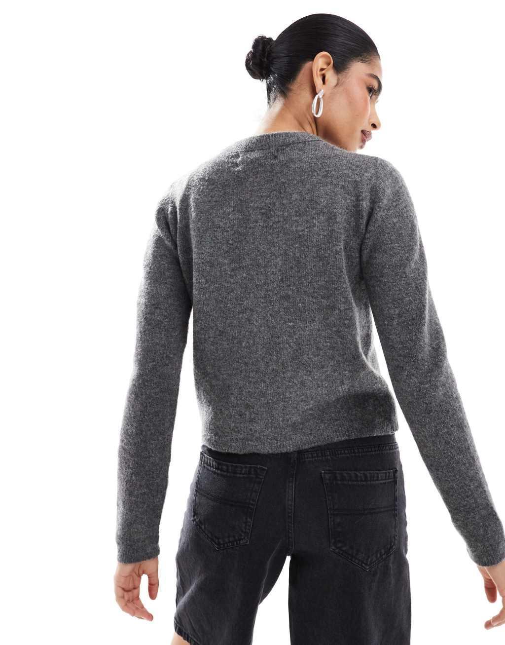 Stradivarius cardigan in charcoal Product Image