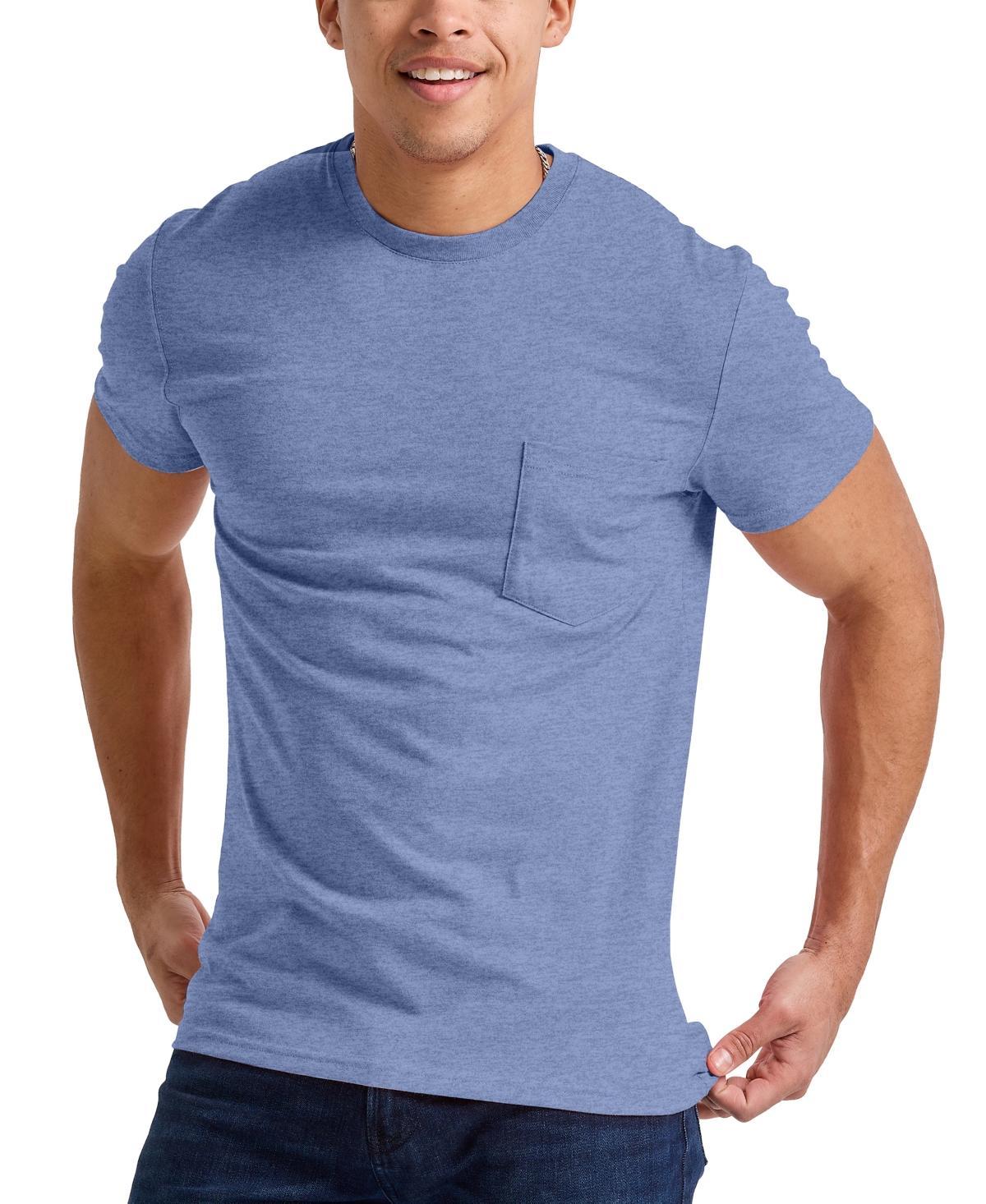 Men's Hanes Originals Tri-Blend Jersey Pocket Tee, Size: Small, Equilibrium Green Product Image