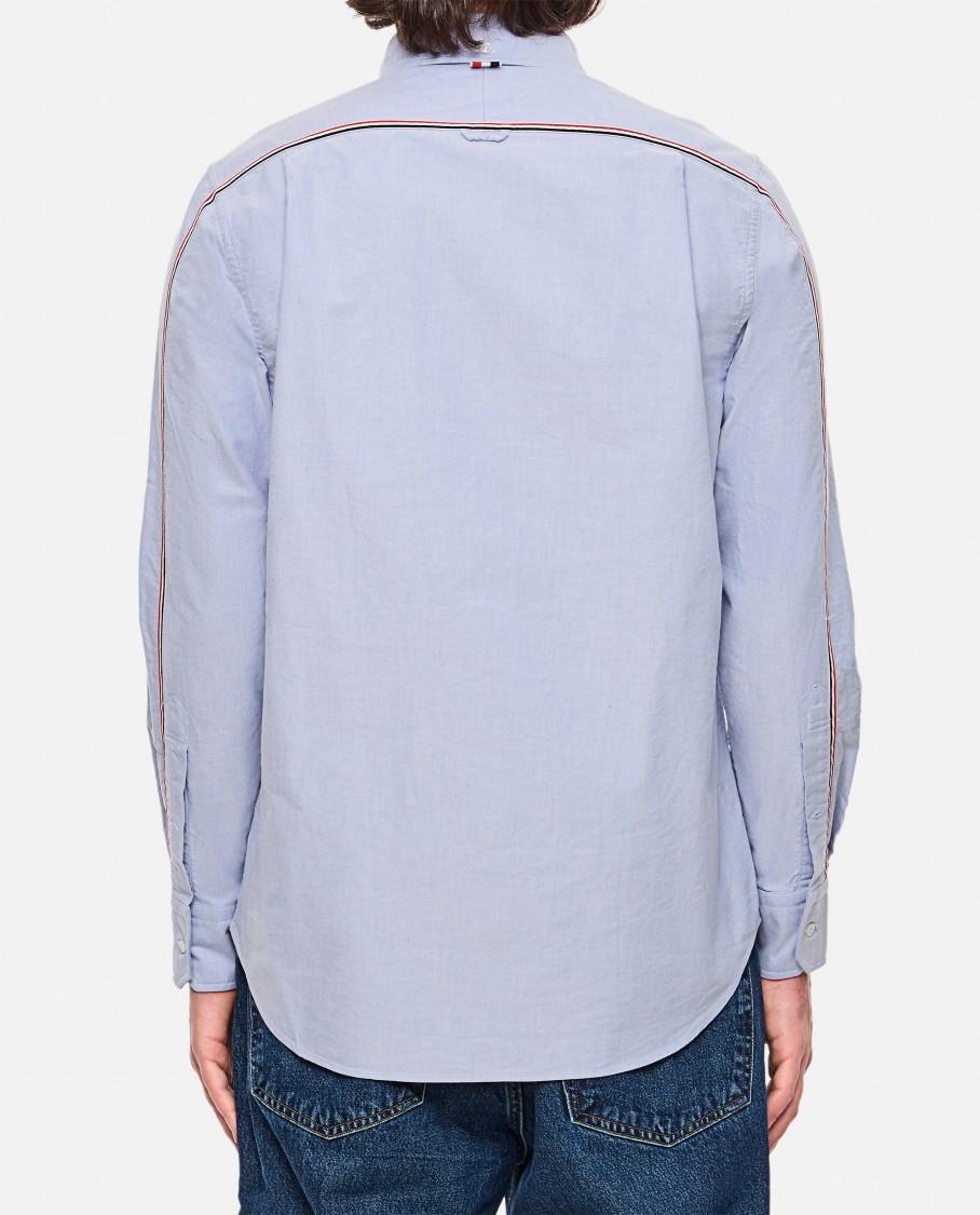THOM BROWNE Classic Fit Cotton Button-down Shirt In Light Blue Product Image