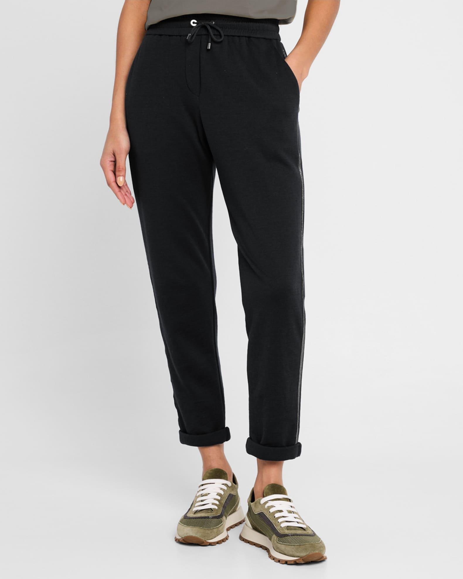 Monili Trim Wide-Leg Sweatpants Product Image