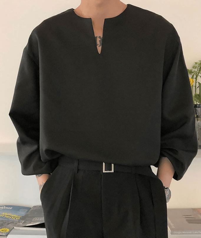 RT No. 6575 V-NECK CUFF LONGSLEEVE Product Image