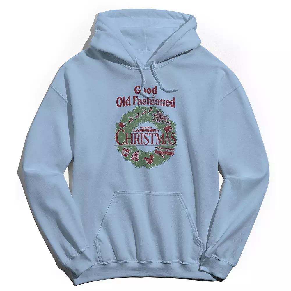 Men's National Lampoon's Old Fashioned Christmas Hoodie, Size: Small, Light Blue Product Image