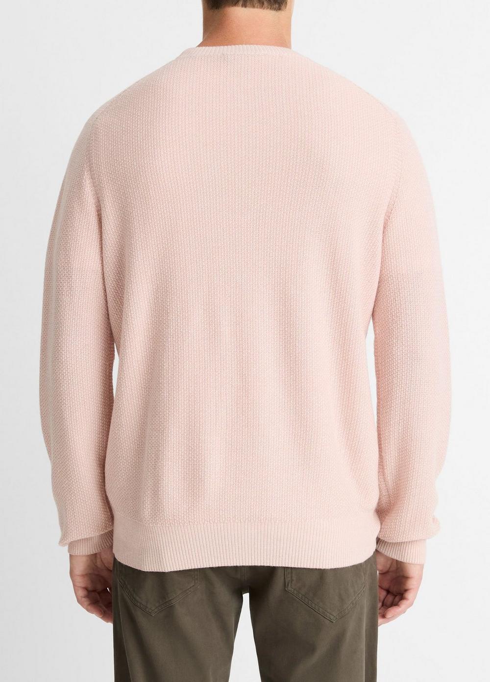 Mens Geo Jacquard Long-Sleeve Crewneck Sweater Product Image