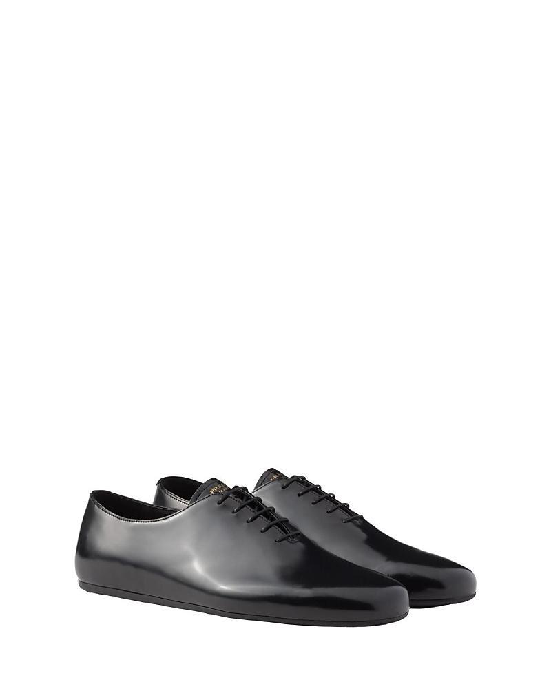 Mens Brushed Leather Lace-Up Shoes Product Image