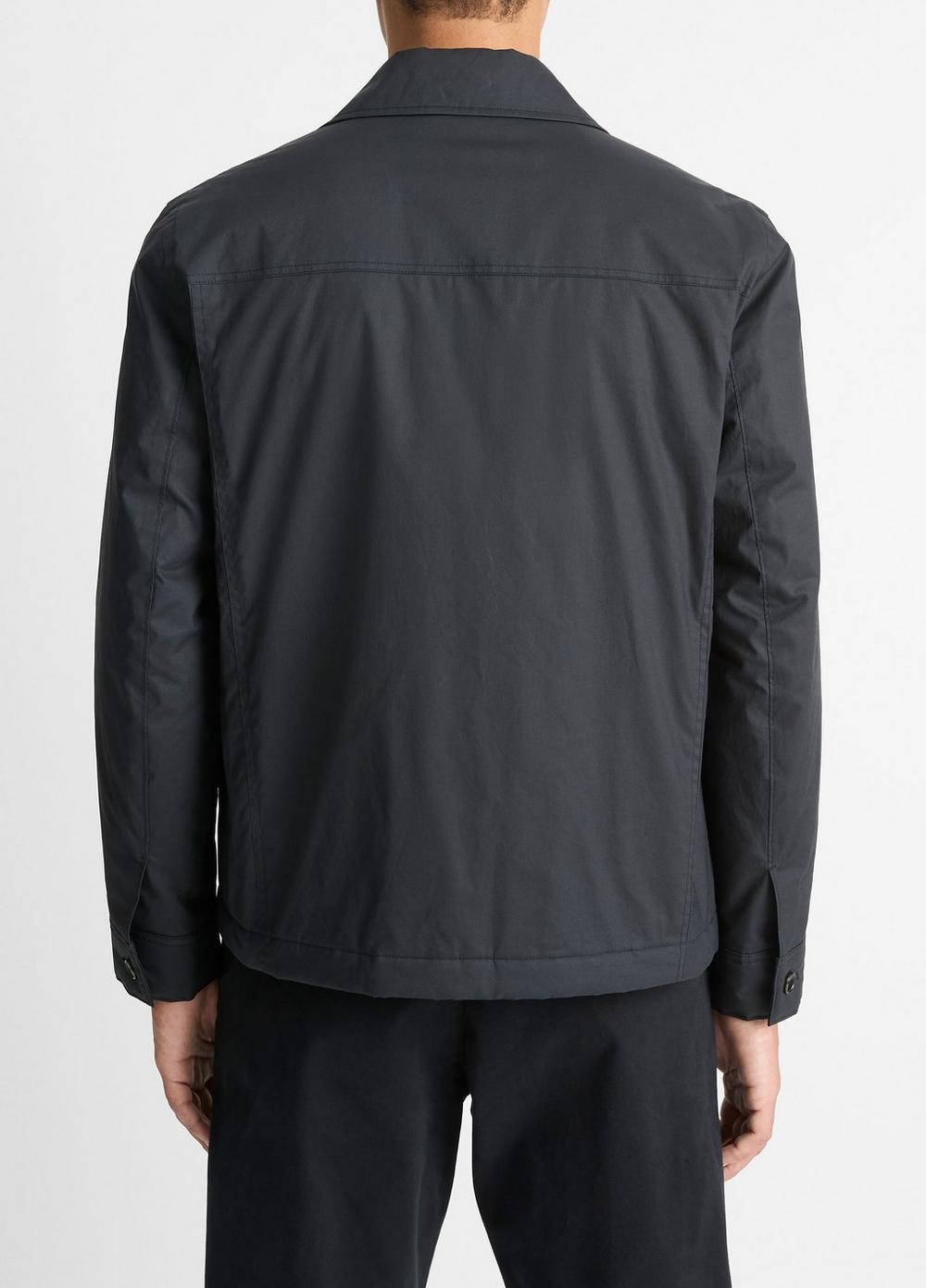 Mens Quilted-Lined Cotton Sport Jacket, Coastal Blue, Size L Vince Product Image