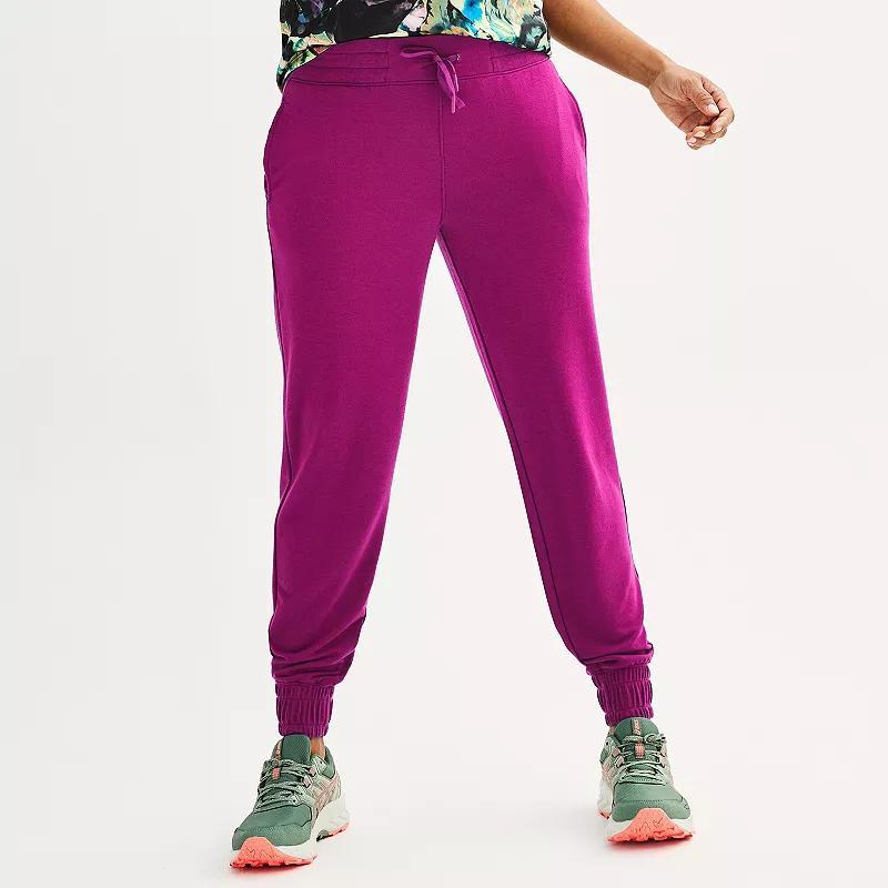 Women's Tek Gear® French Terry Joggers, Size: XL, Blue Romance Product Image