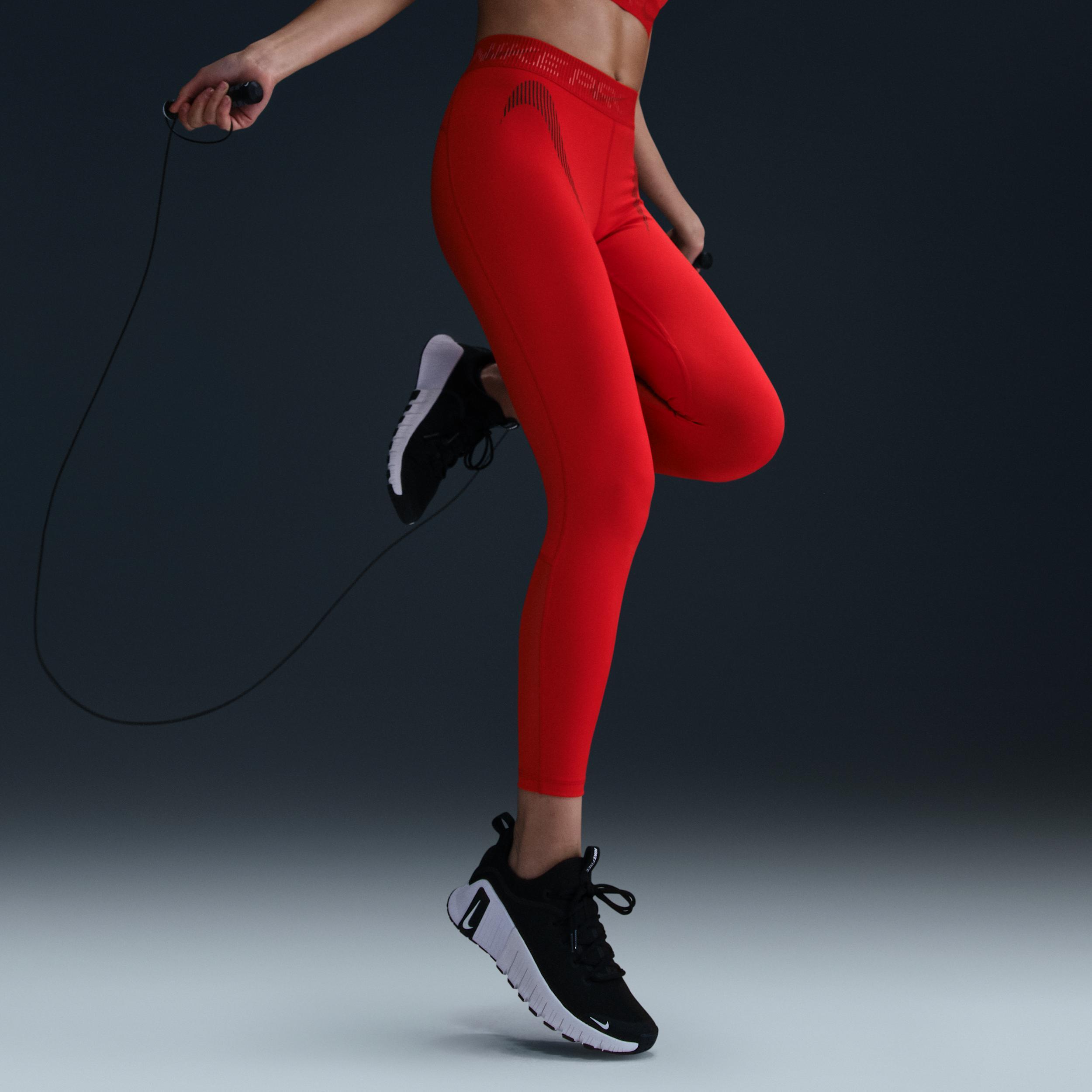 Nike Womens Pro Dri-FIT Mid-Rise 7/8 Graphic Leggings Product Image