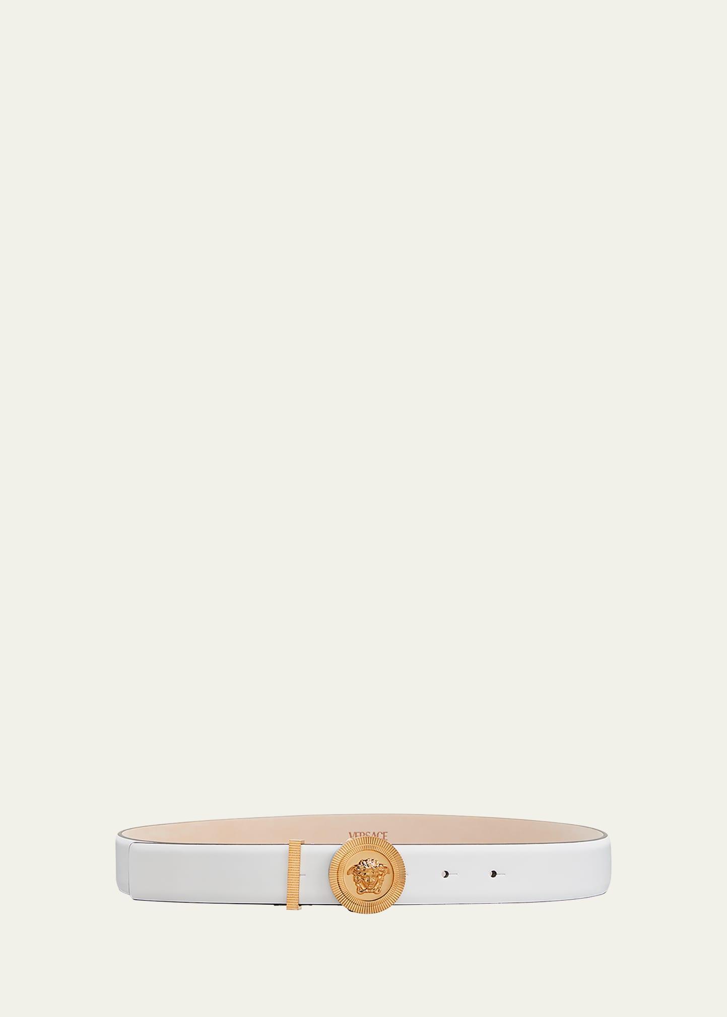Medusa Coin Leather Belt Product Image