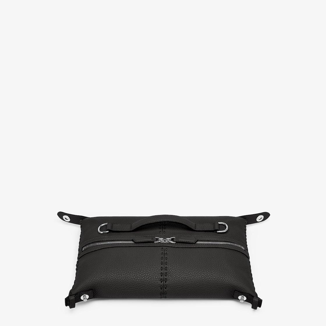 Selleria Fendi Siesta SmallBlack leather Selleria bag with 266 hand-sewn topstitches Product Image