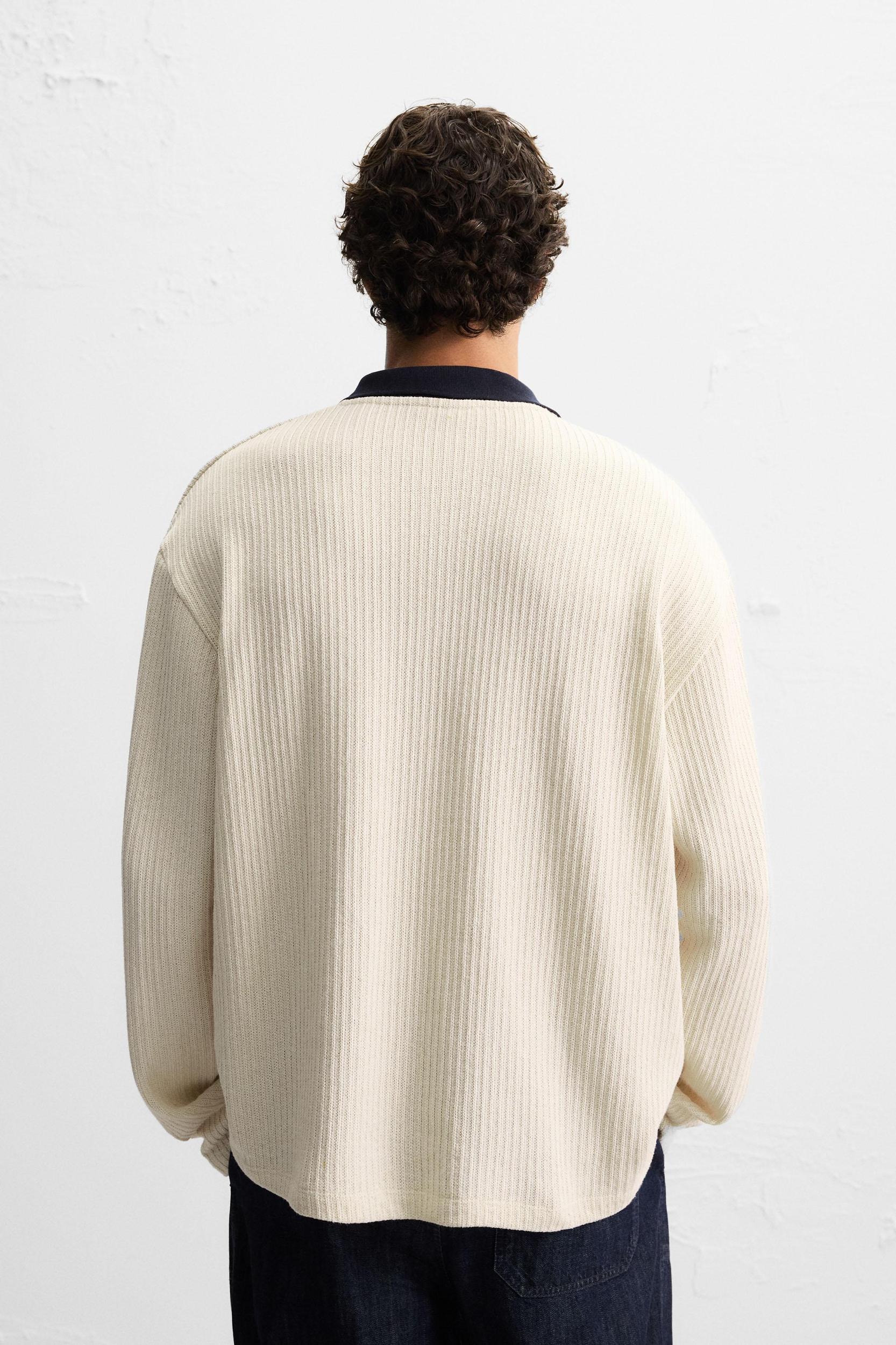 TEXTURED DRAWSTRING SWEATSHIRT Product Image
