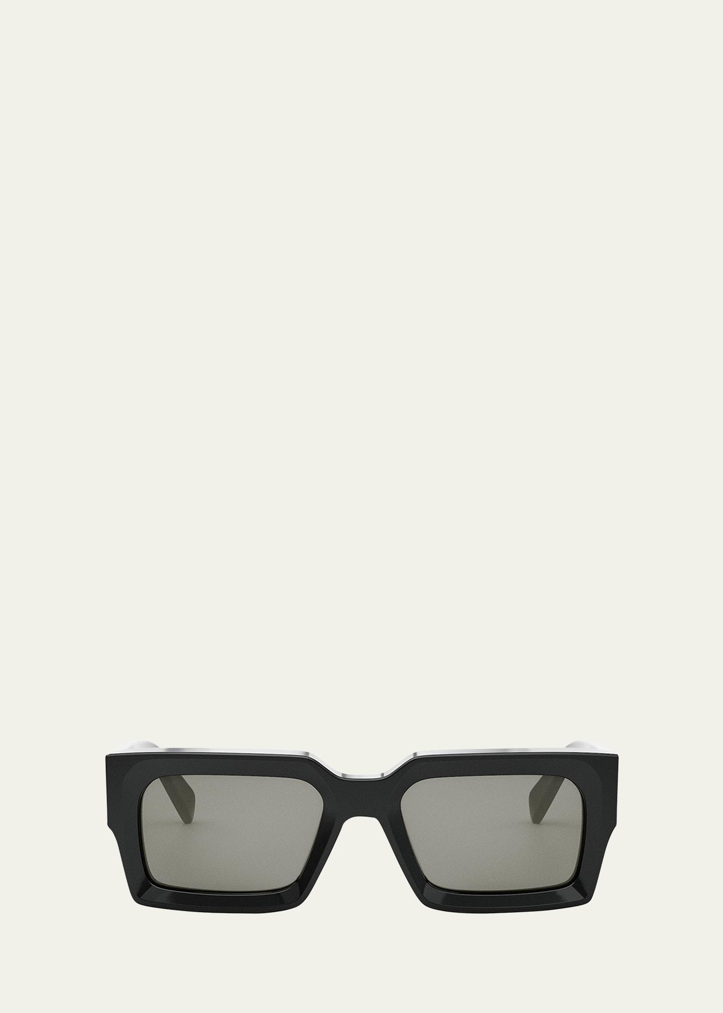 Mens 3-Dot Acetate Rectangle Sunglasses Product Image