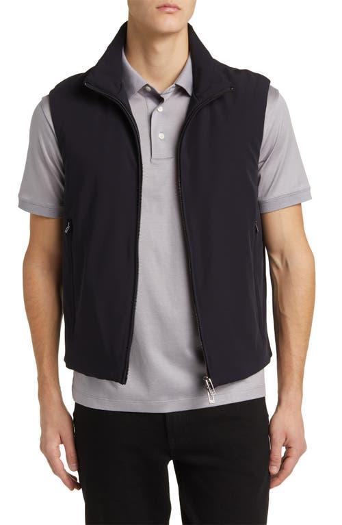 Mens Padded Nylon Full-Zip Vest Product Image