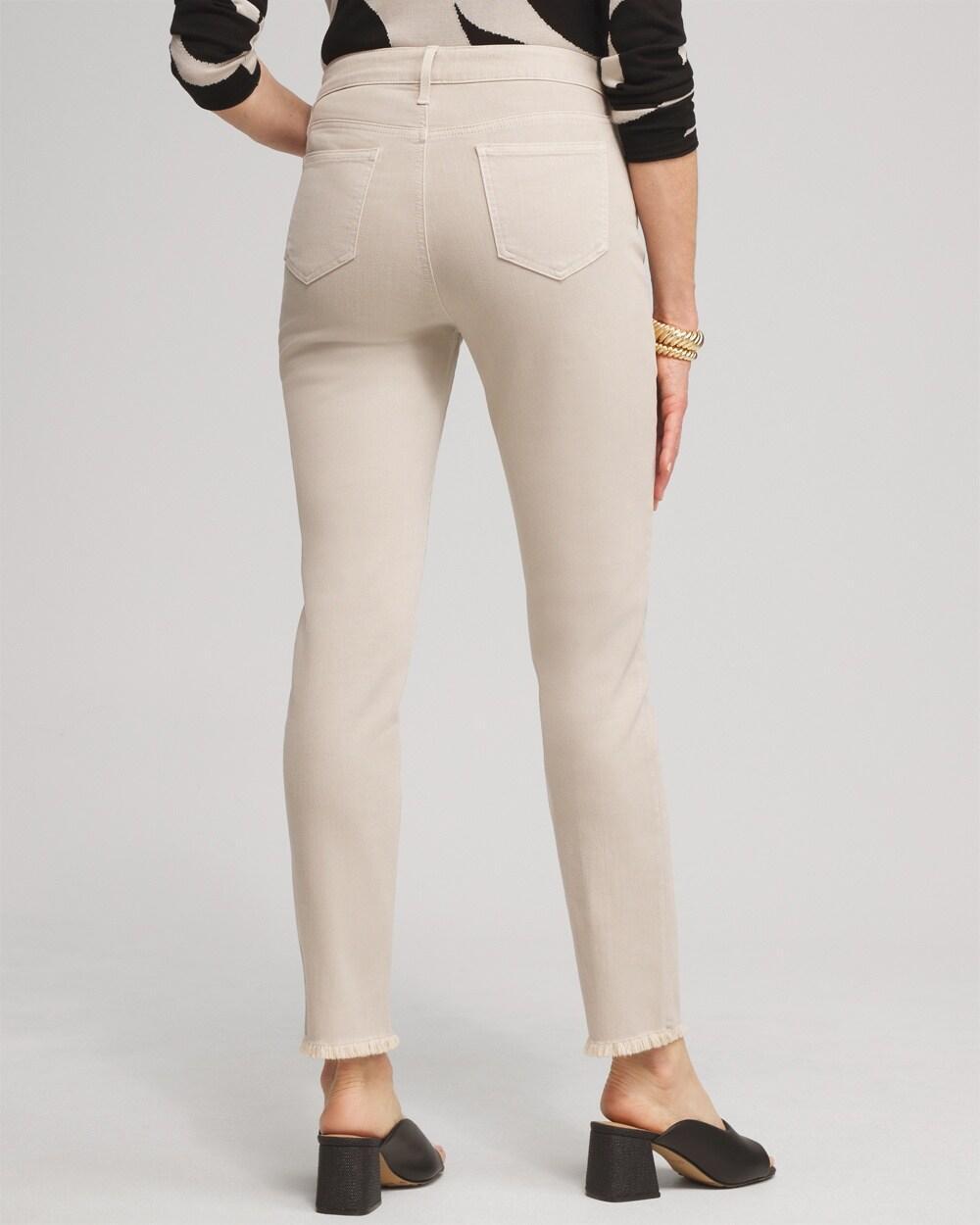 Women's Girlfriend Fray Hem Ankle Jeans Product Image